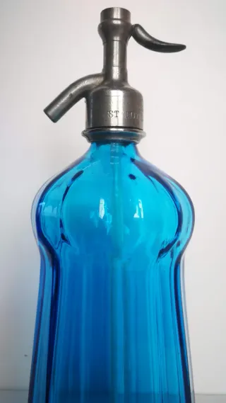 Sifón Francès Azul Marino Modelo Marquesa Raro.