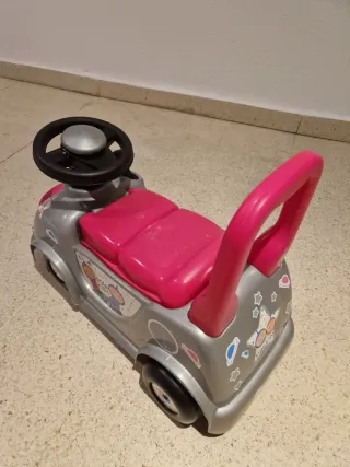 Correpasillos infantil gris y rosa