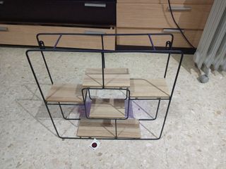 Estantería Roble y Negro