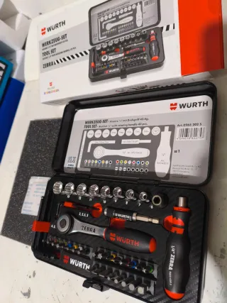 Juego Carraca Wurth 1/4 Mango Giratorio