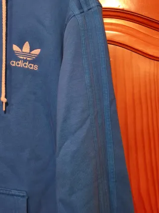 Sudadera Adidas Azul con Cremallera