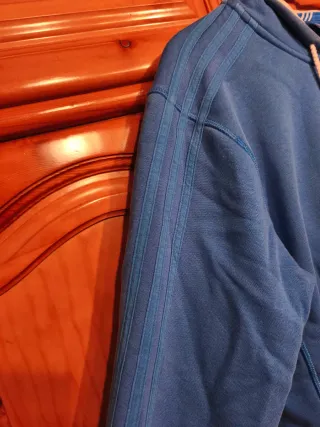 Sudadera Adidas Azul con Cremallera