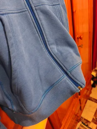 Sudadera Adidas Azul con Cremallera
