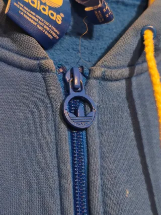 Sudadera Adidas Azul con Cremallera