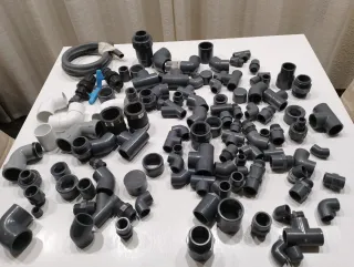 Lote piezas PVC presión varias medidas