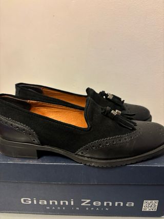 Mocasines Gianni Zenna Piel Negro