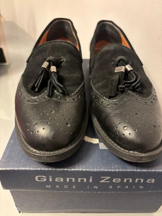 Mocasines Gianni Zenna Piel Negro