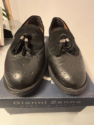 Mocasines Gianni Zenna Piel Negro