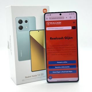 REDMI NOTE 13 5G 256GB 8GB RAM OCEAN TEAL CON SCATOLA E CAVO DI RICARICA