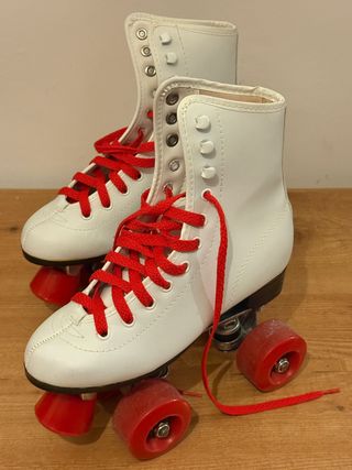 Patines Clásicos Blancos 4 Ruedas