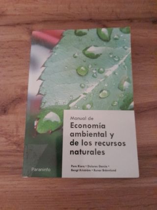 Manual de economía ambiental y de los recursos ...