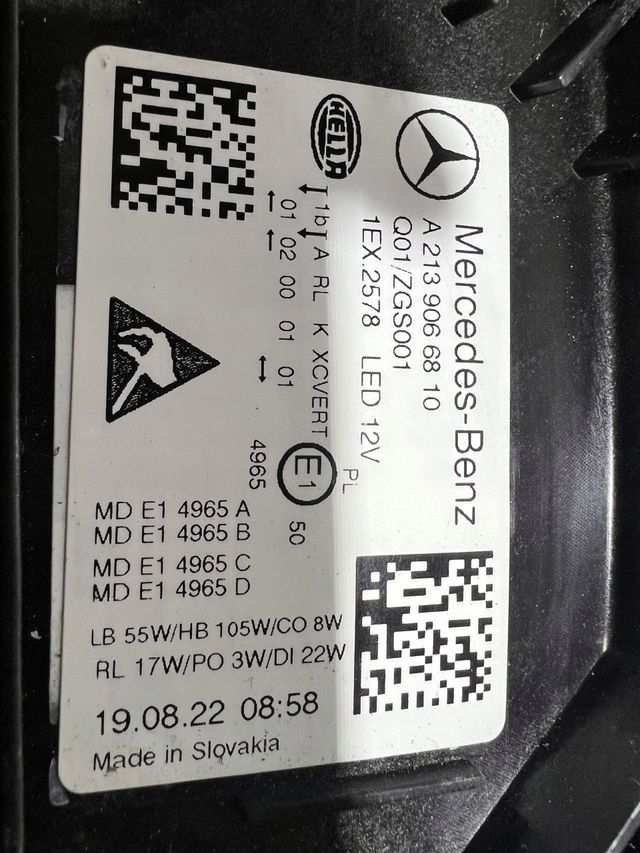 Faros Full LED Lift para Mercedes Benz Clase E