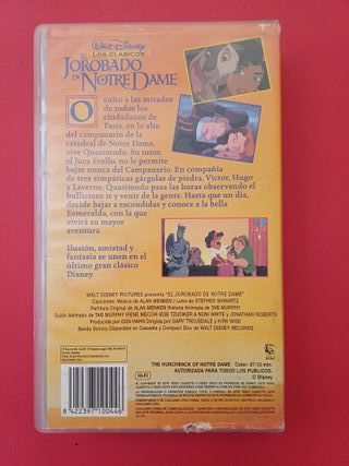 VHS El Jorobado de Notre Dame (Español)