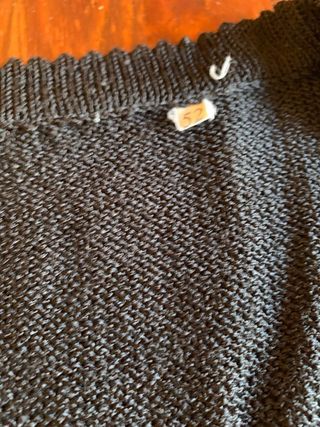 Cardigan nero con lavorazione a trecce per donna