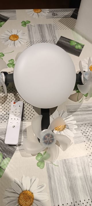 Lámpara Techo Ventilador y Mando
