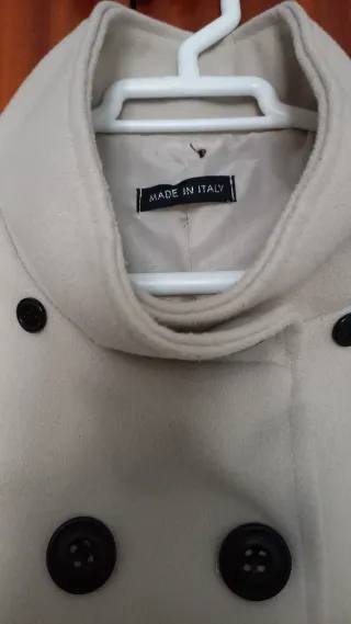 Chaquetón Abrigo mujer beige nuevo