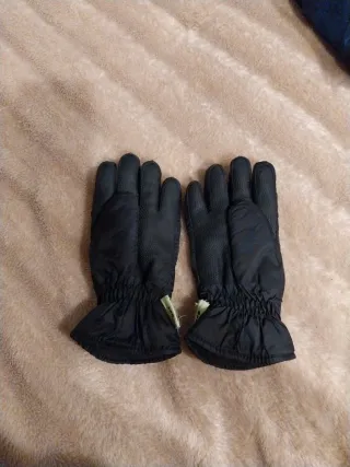 Guantes niño nieve negros y verdes