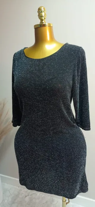 Vestido fiesta brillo talla única