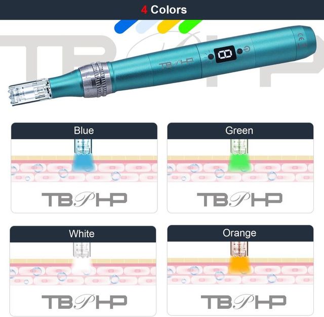 TBPHP P20RL eléctrico Derma pen 8 niveles pantalla