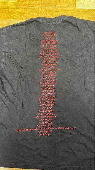 Maglietta Fuck Tee ORGVSM nera unisex taglia M