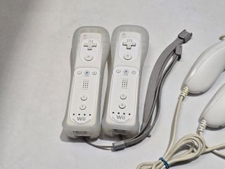 2 mandos + 2 nunchuk blanco wii con Motion