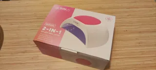 Lámpara Uñas LED/UV Rosa y Blanca