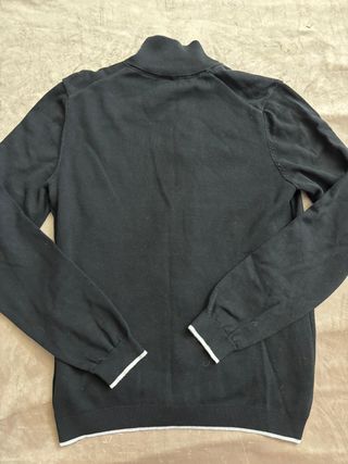 Felpa Zip Boss Vintage Uomo Nera