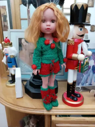 Muñeca Navideña Tejida