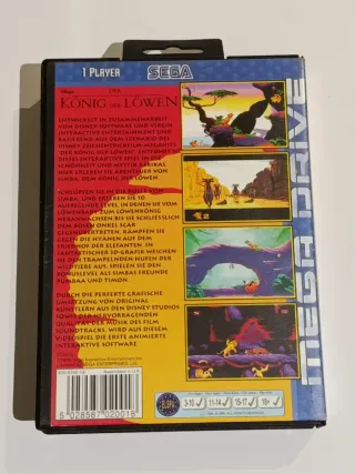 Lote 2 Giochi Mega Drive Il Re Leone e Mega Games I