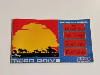 Lote 2 Giochi Mega Drive Il Re Leone e Mega Games I