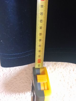 Vestido azul marino de terciopelo con chaqueta