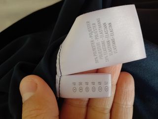 Vestido azul marino de terciopelo con chaqueta