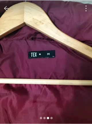 Cazadora TEX acolchada roja talla M