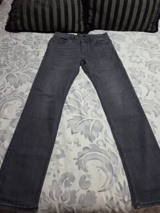 Tejanos grises Salsa hombre