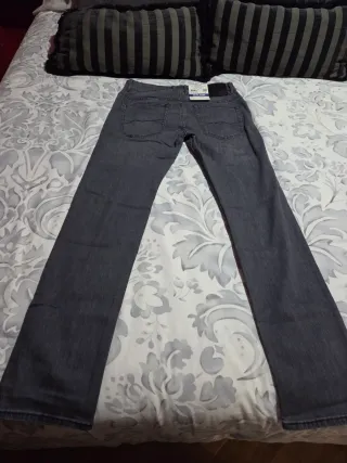 Tejanos grises Salsa hombre