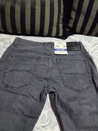 Tejanos grises Salsa hombre