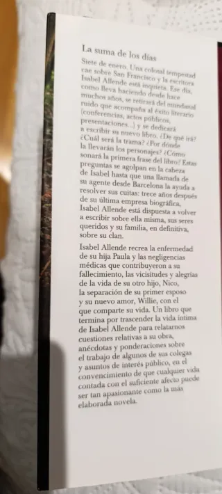 La suma de los días - Isabel Allende