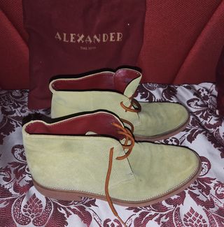 Polacchine Alexander scamosciate verdi