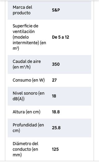 Extractor SP TD-350/125 Silent