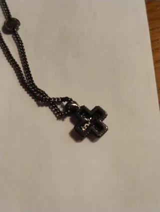 Collana Rebecca Bronzo nero Zirconi B14KNN06