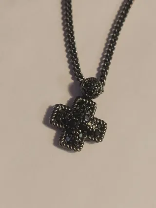 Collana Rebecca Bronzo nero Zirconi B14KNN06