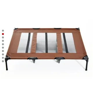 Cama perro plegable marrón