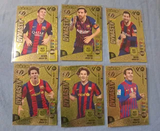 6 Cromos de Messi Balón de Oro Dynasty Panini