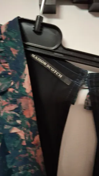 Vestido floral verde y rosa