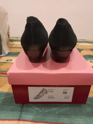 Manoletinas Doralatina Talla 38 Negras