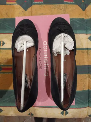 Manoletinas Doralatina Talla 38 Negras