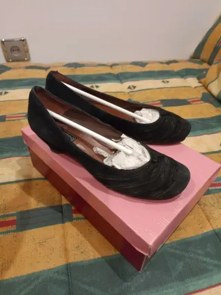 Manoletinas Doralatina Talla 38 Negras