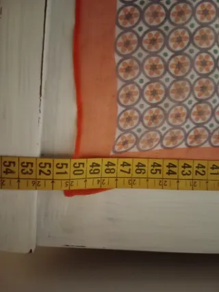 Pañuelo seda estampado naranja y morado