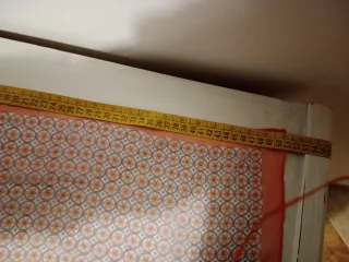 Pañuelo seda estampado naranja y morado