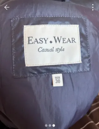 Parka larga gris Easy Wear mujer